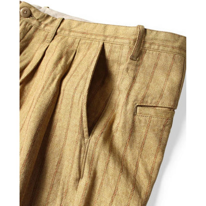 Kapital Cotton Linen Gibson Stripe Ivy Shorts
