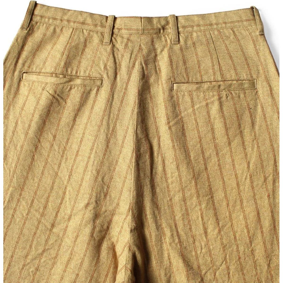 Kapital Cotton Linen Gibson Stripe Ivy Shorts