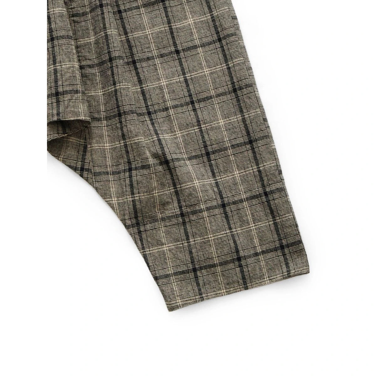 Kapital Cotton Linen Glen Check Sarouel Easy Pants