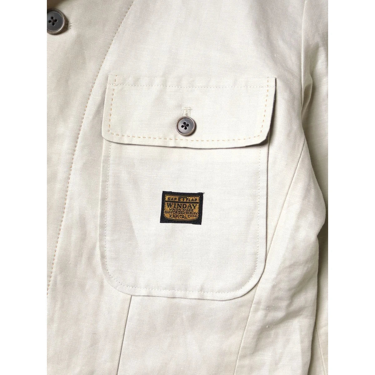 Kapital Cotton Linen Mouline Herringbone Lumber Suit Jacket(Beerpt)