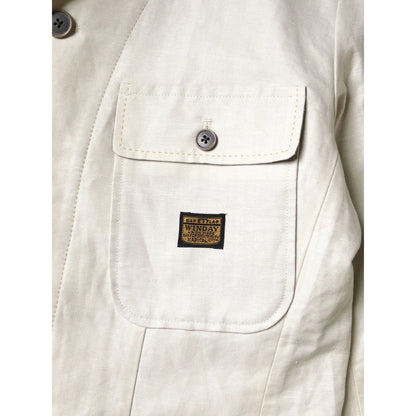 Kapital Cotton Linen Mouline Herringbone Lumber Suit Jacket(Beerpt)
