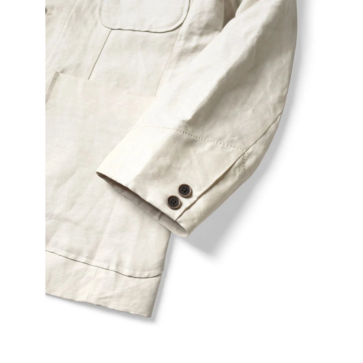 Kapital Cotton Linen Mouline Herringbone Lumber Suit Jacket(Beerpt)