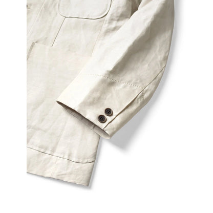 Kapital Cotton Linen Mouline Herringbone Lumber Suit Jacket(Beerpt)