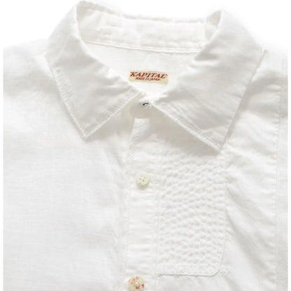 Kapital Cotton Linen Patchwork Kathmandu Shirt (Short Sleeve)