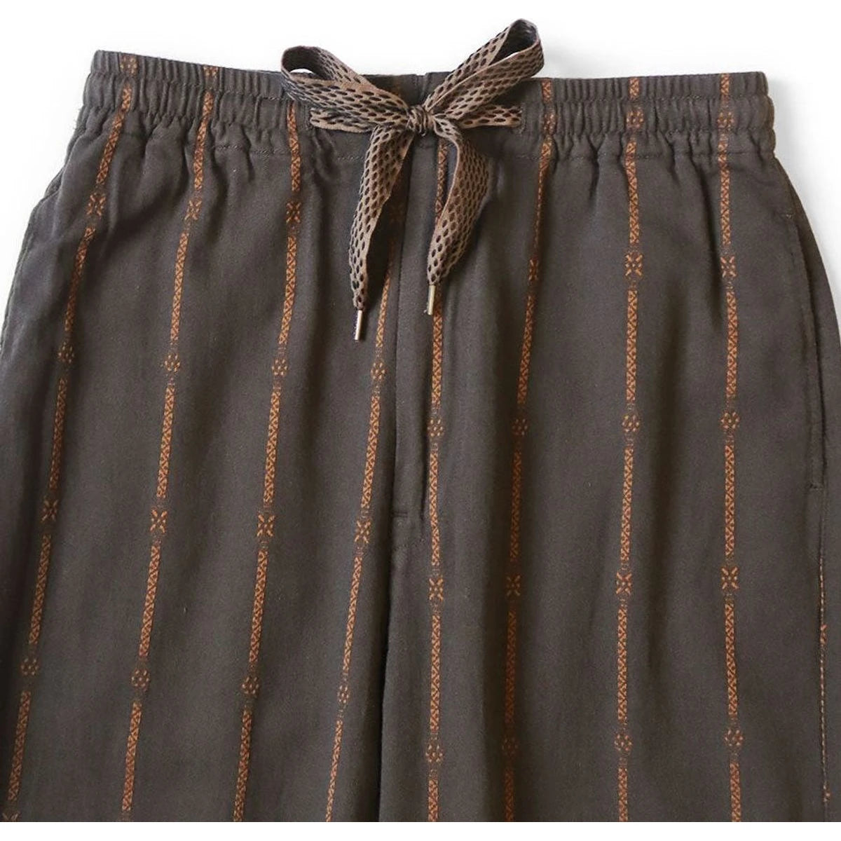 Kapital Cotton-Linen Siamese Stripe Easy Pants