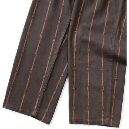 Kapital Cotton-Linen Siamese Stripe Easy Pants