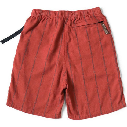 Kapital Cotton-Linen Siamese Stripe Easy Shorts