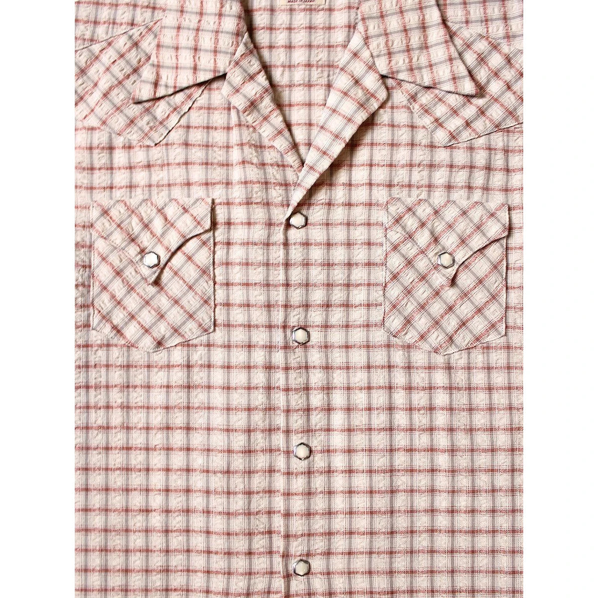 Kapital Cotton Linen Soccer Check Love Ly Western Shirt