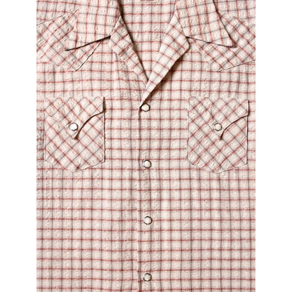 Kapital Cotton Linen Soccer Check Love Ly Western Shirt