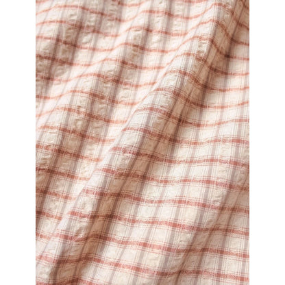 Kapital Cotton Linen Soccer Check Open-Collar Western Big Shirt