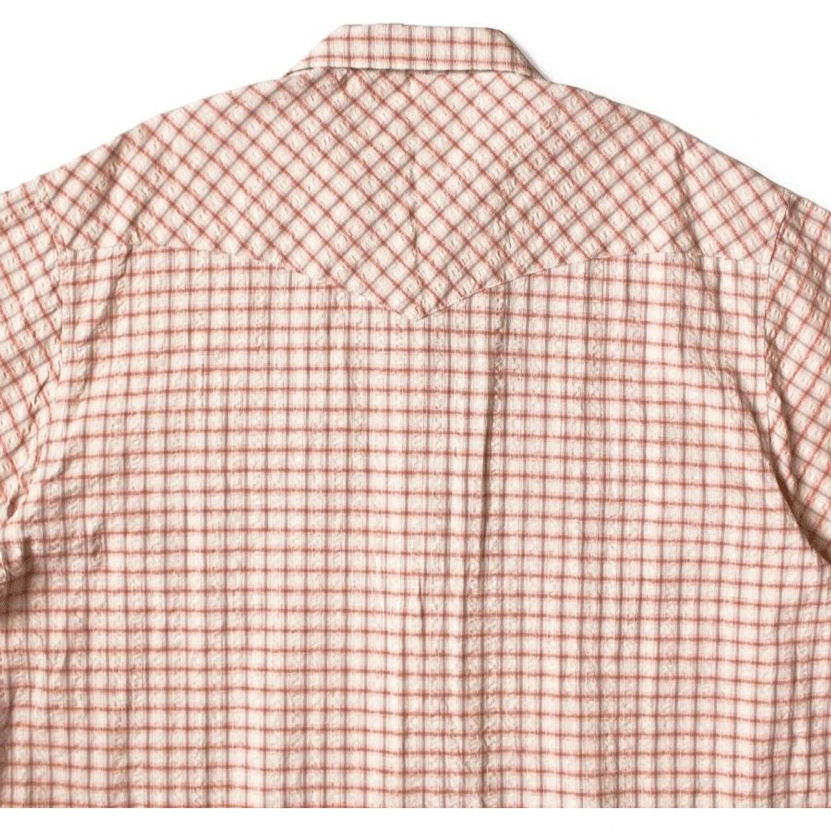 Kapital Cotton Linen Soccer Check Open-Collar Western Big Shirt