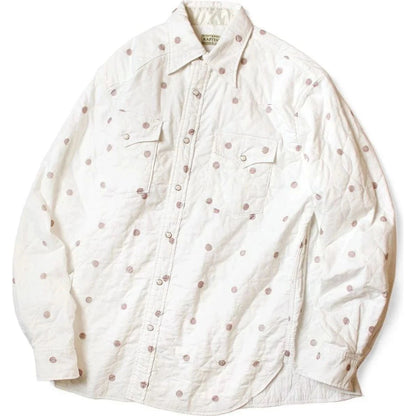Kapital Cotton Quilted Bean Print Husky Western Shirt