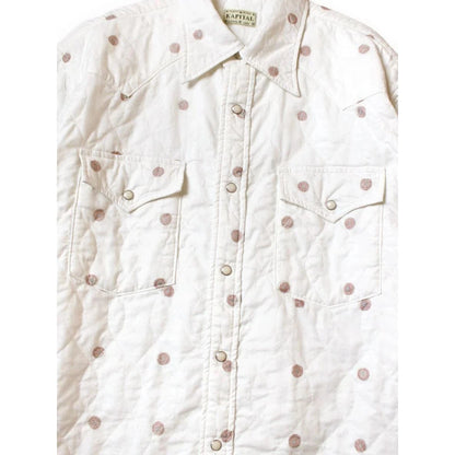 Kapital Cotton Quilted Bean Print Husky Western Shirt