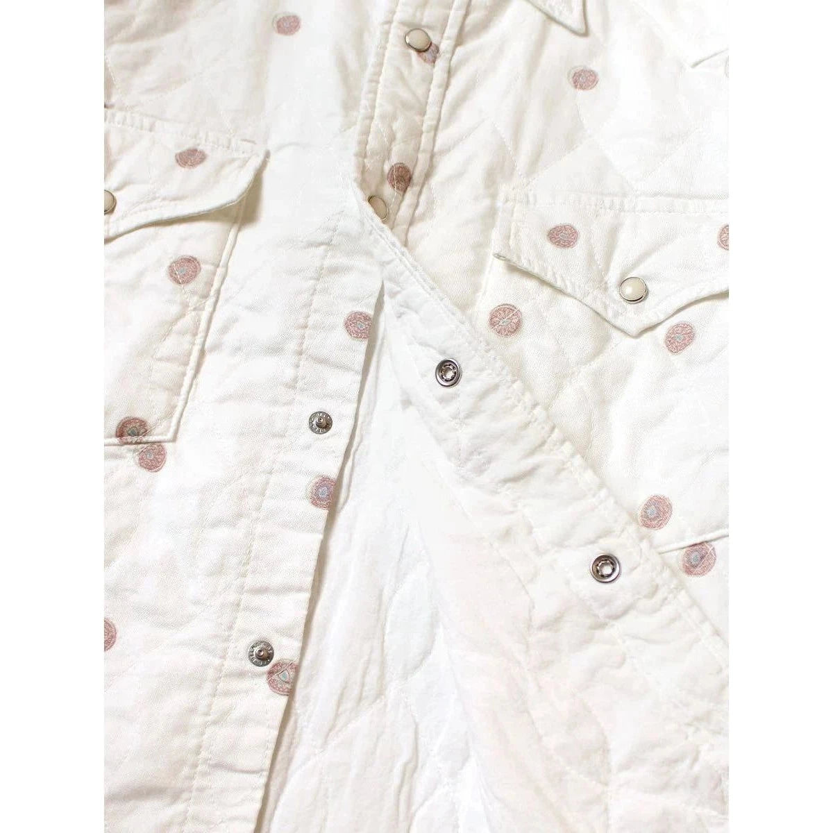 Kapital Cotton Quilted Bean Print Husky Western Shirt