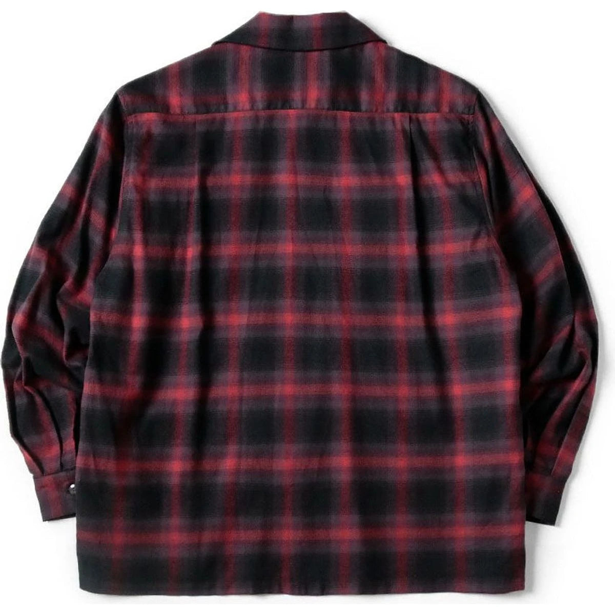 Kapital Cotton Rayon Shadow Check Wrangle Collar Board Shirt