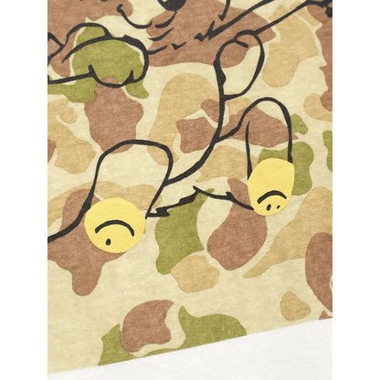 Kapital Cotton Ringer T Shirt (Camouflage Little Bear & Harmony Print)