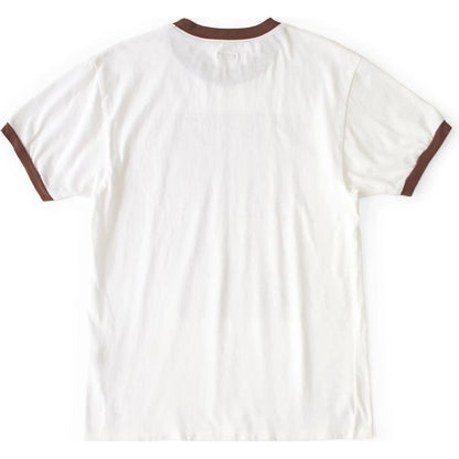 Kapital Cotton Ringer T Shirt (Gull Foot Print)