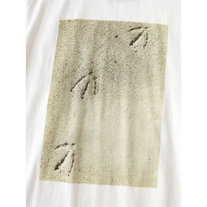 Kapital Cotton Ringer T Shirt (Gull Foot Print)