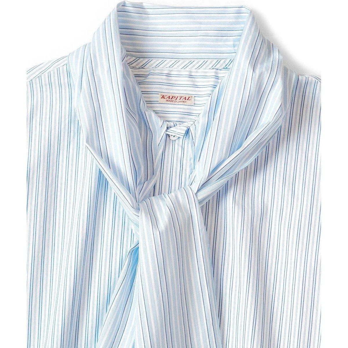 Kapital  Cotton Striped Bowtie Pub Shirt