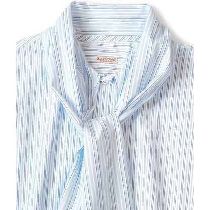 Kapital  Cotton Striped Bowtie Pub Shirt