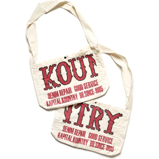 Kapital Cotton Twill Kountry Factory Book Bag