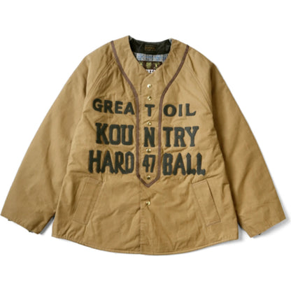 Kapital Cotton Weather Oil Coated Baseball Blouson