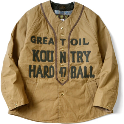 Kapital Cotton Weather Oil Coated Baseball Blouson