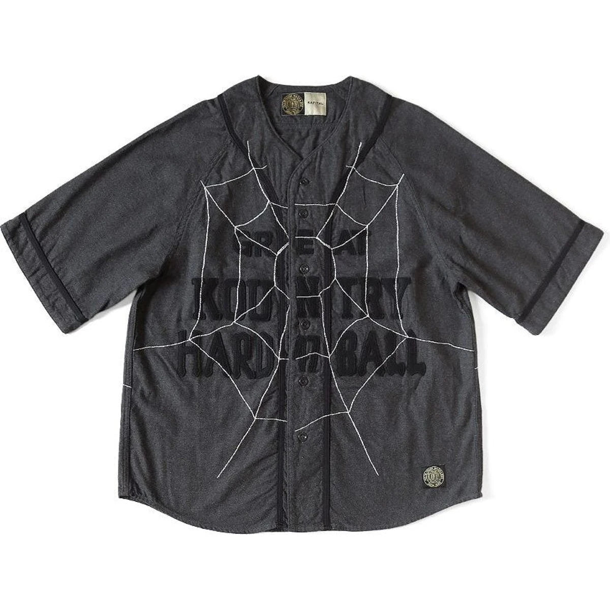 KAPITAL GREAT KOUNTRY ベースボールシャツ 1 Kapital Cotton Wool Great Kountry Baseball Shirt (Country