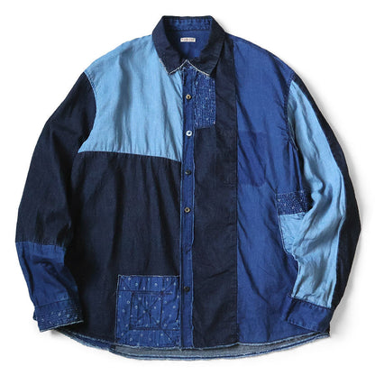 Kapital Cotton x Linen IDG Patch Kathmandu Shirt