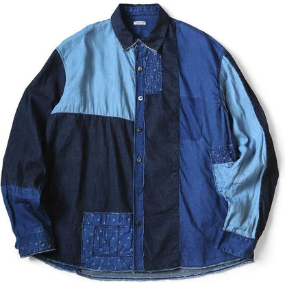 Kapital Cotton x Linen IDG Patch Kathmandu Shirt