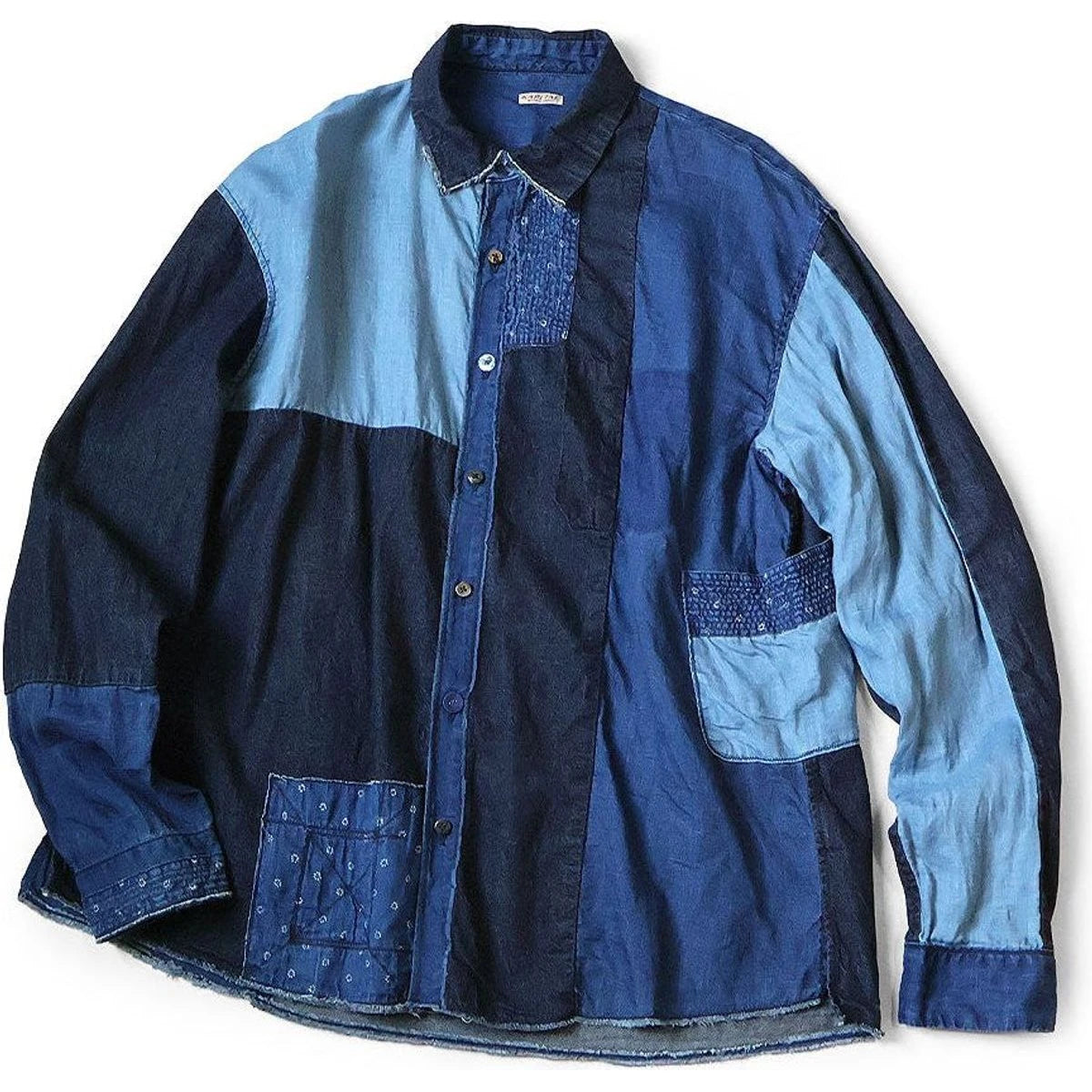 Kapital Cotton x Linen IDG Patch Kathmandu Shirt