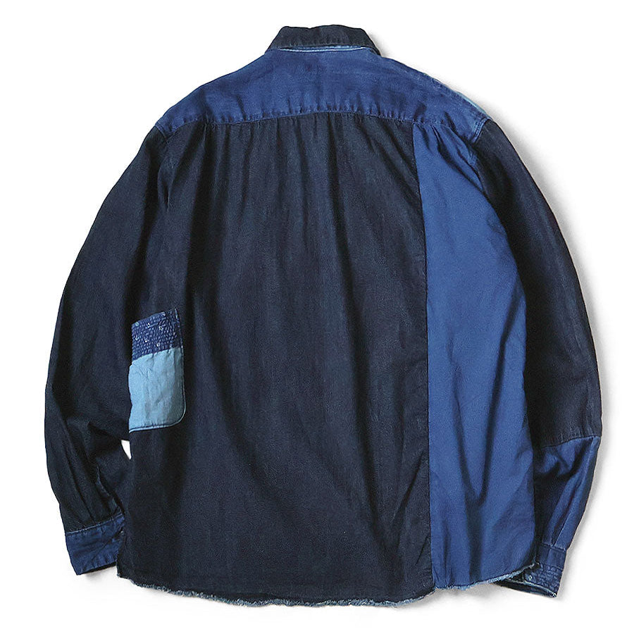 Kapital Cotton x Linen IDG Patch Kathmandu Shirt