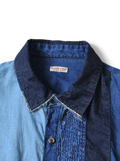 Kapital Cotton x Linen IDG Patch Kathmandu Shirt