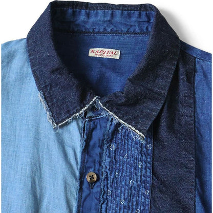 Kapital Cotton x Linen IDG Patch Kathmandu Shirt
