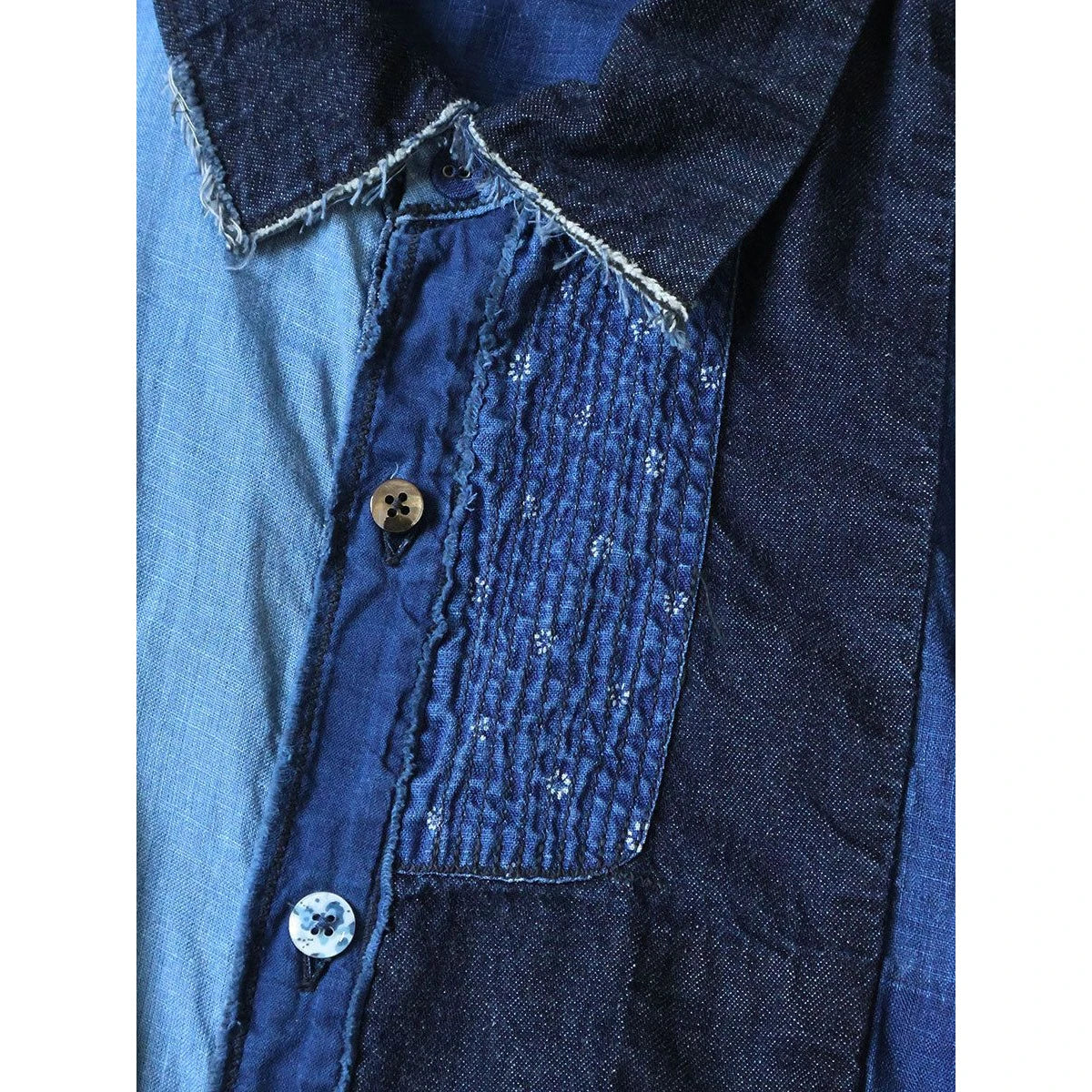 Kapital Cotton x Linen IDG Patch Kathmandu Shirt