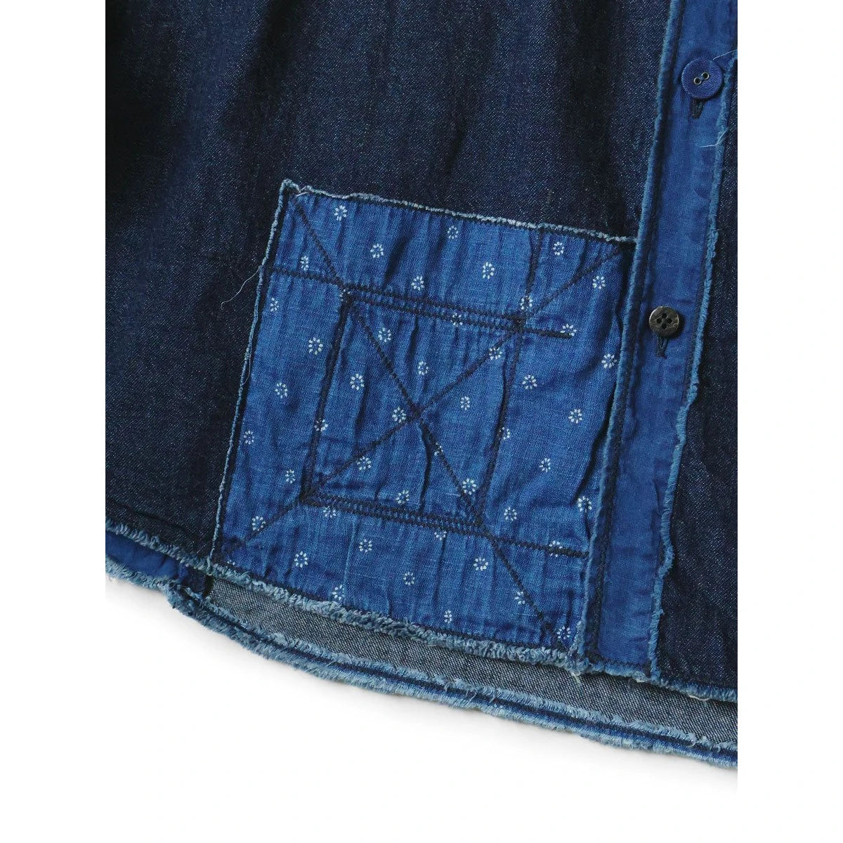 Kapital Cotton x Linen IDG Patch Kathmandu Shirt