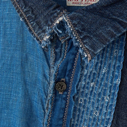 Kapital Cotton x Linen IDG Patchwork Kathmandu Shirt