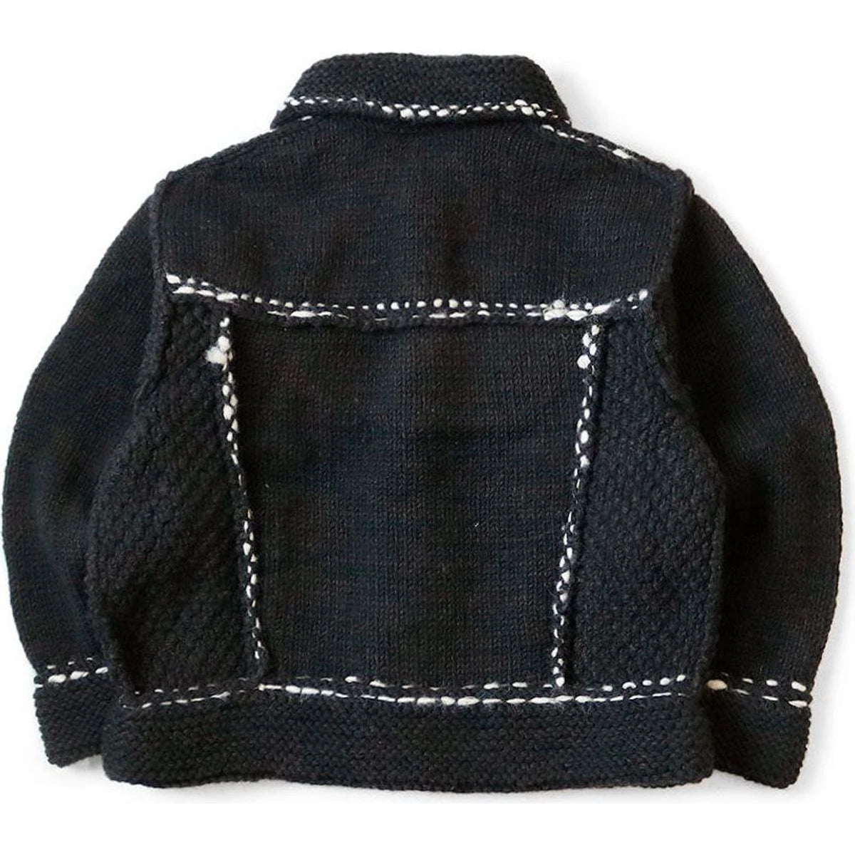 Kapital Cowichan Wool Hand Knit Denim Jacket