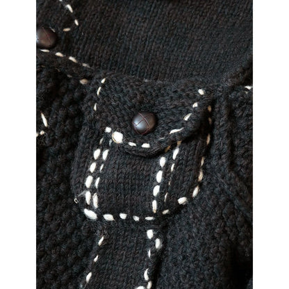 Kapital Cowichan Wool Hand Knit Denim Jacket