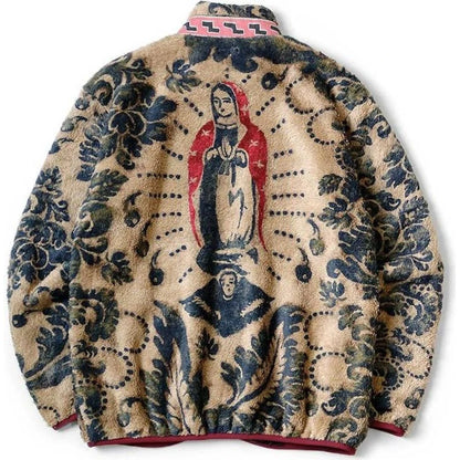 Kapital Damask Fleece Zip Jacket Blouson (Virgin Maria)