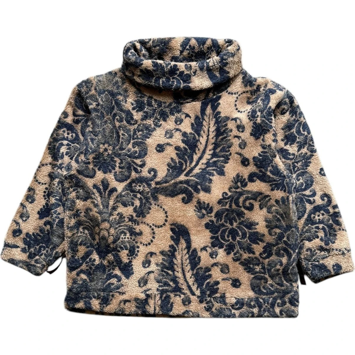 Kapital Damask Pattern Fleece Big High Neck Sweatshirt