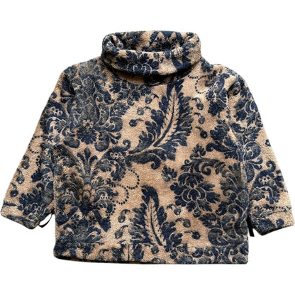Kapital Damask Pattern Fleece Big High Neck Sweatshirt