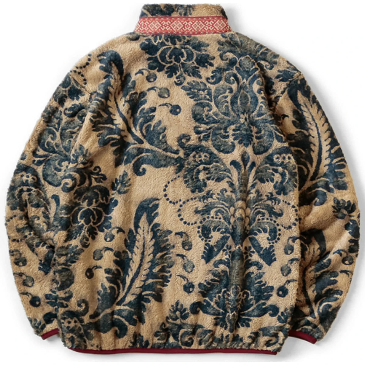 Kapital Damask Pattern Fleece Zip Jacket Blouson
