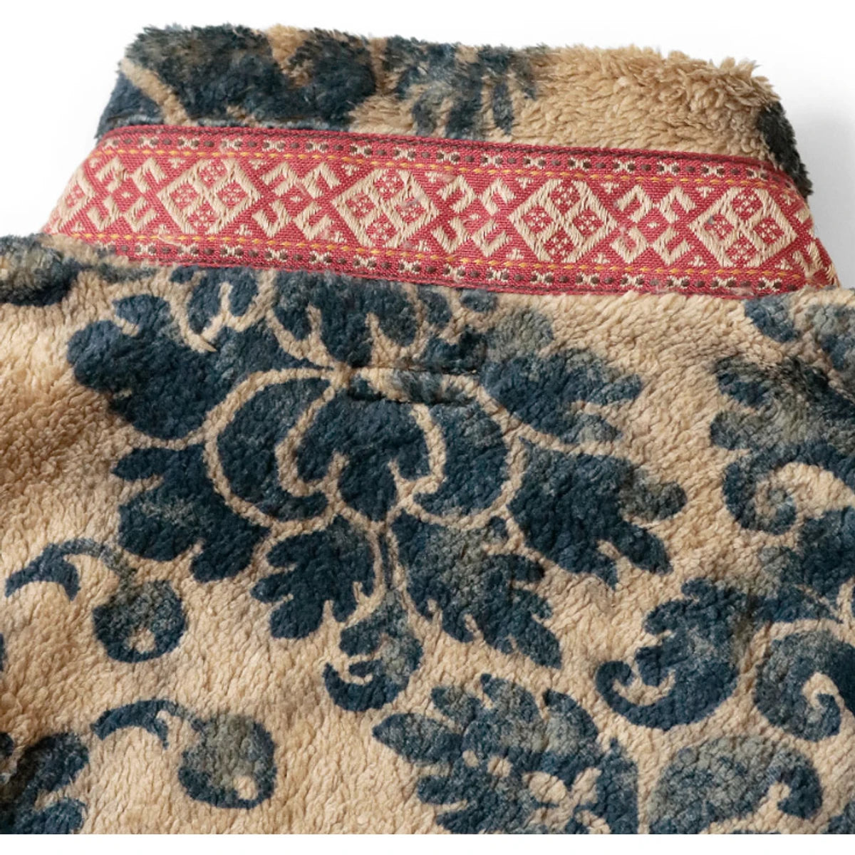 Kapital Damask Pattern Fleece Zip Jacket Blouson