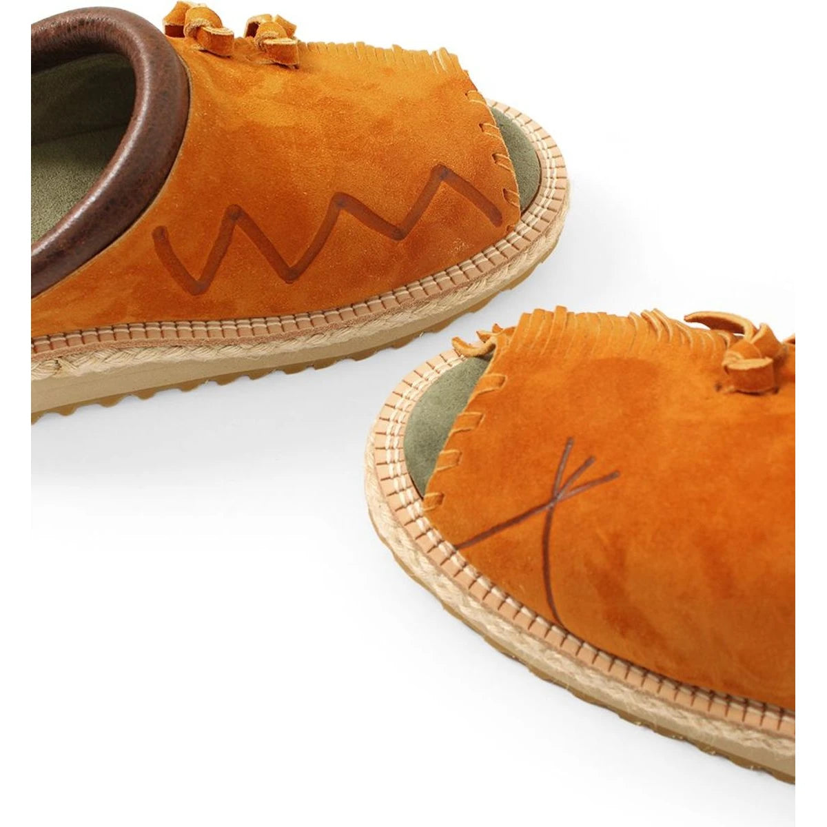 Kapital Deer Leather Pueblo Rain Clog Sandal