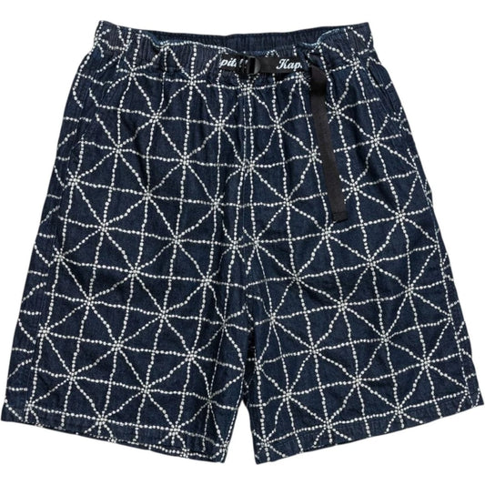 Kapital Denim Folk-Dojo Embroidered Easy Shorts