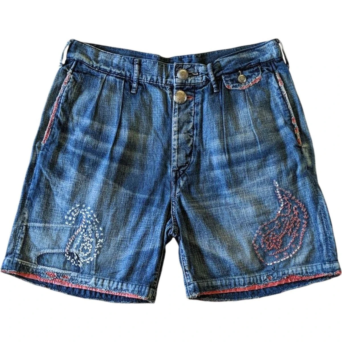 Kapital Denim Paisley Sashiko Shorts (2013)