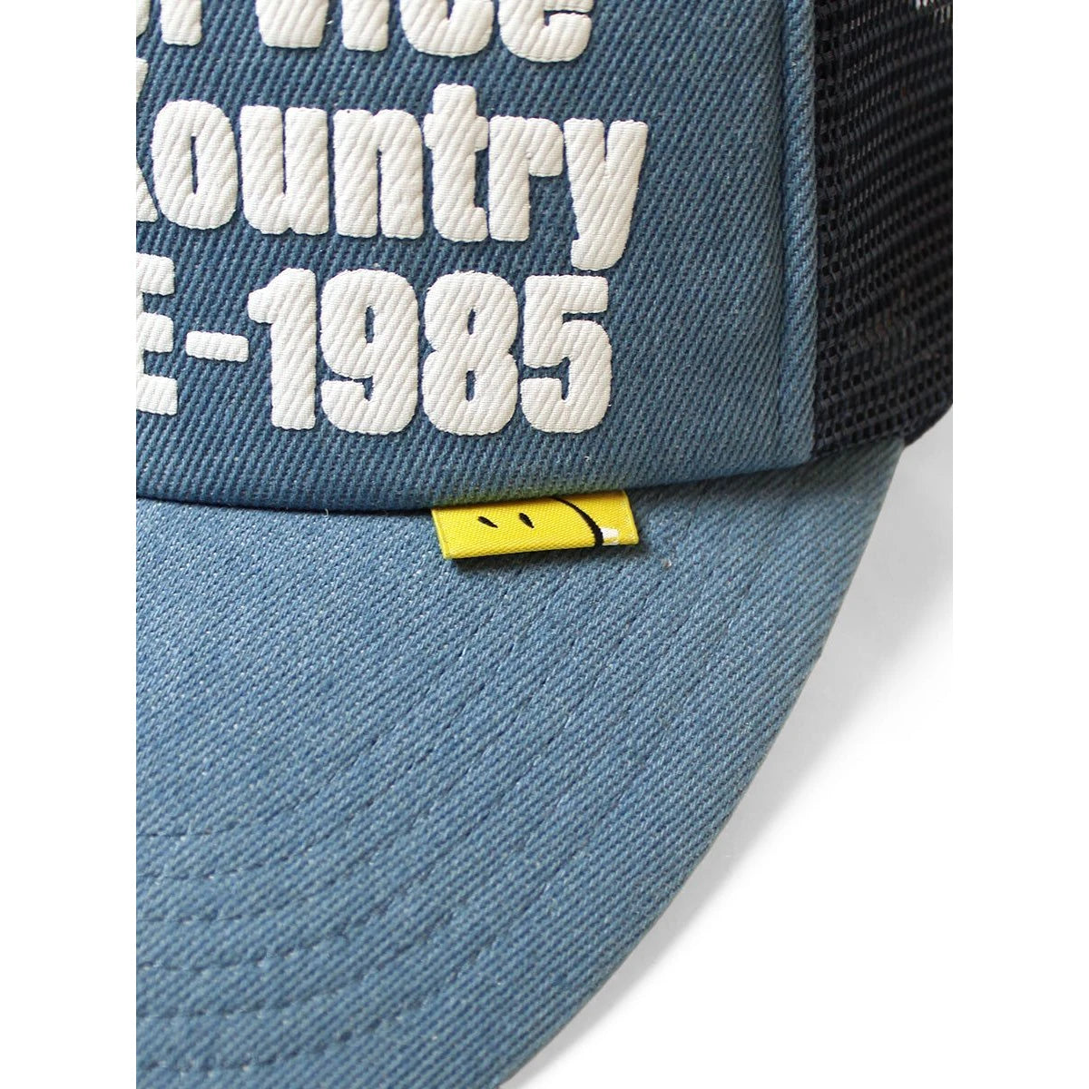 Kapital Denim Repair Service Print Denim Trucker Cap