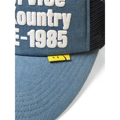 Kapital Denim Repair Service Print Denim Trucker Cap