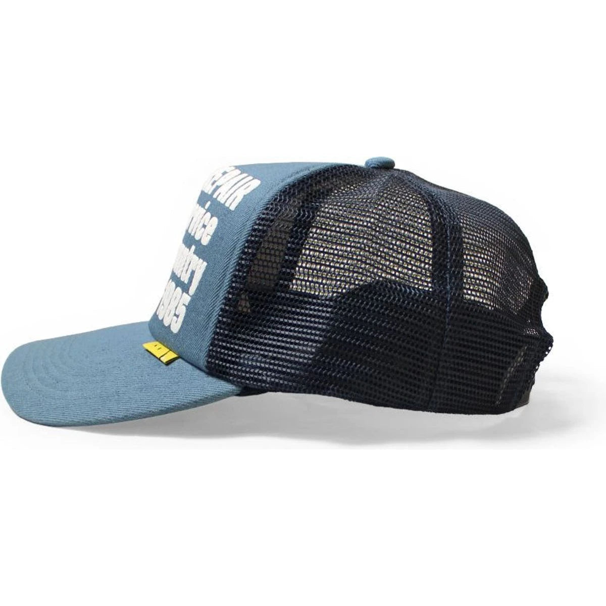 Kapital Denim Repair Service Print Denim Trucker Cap